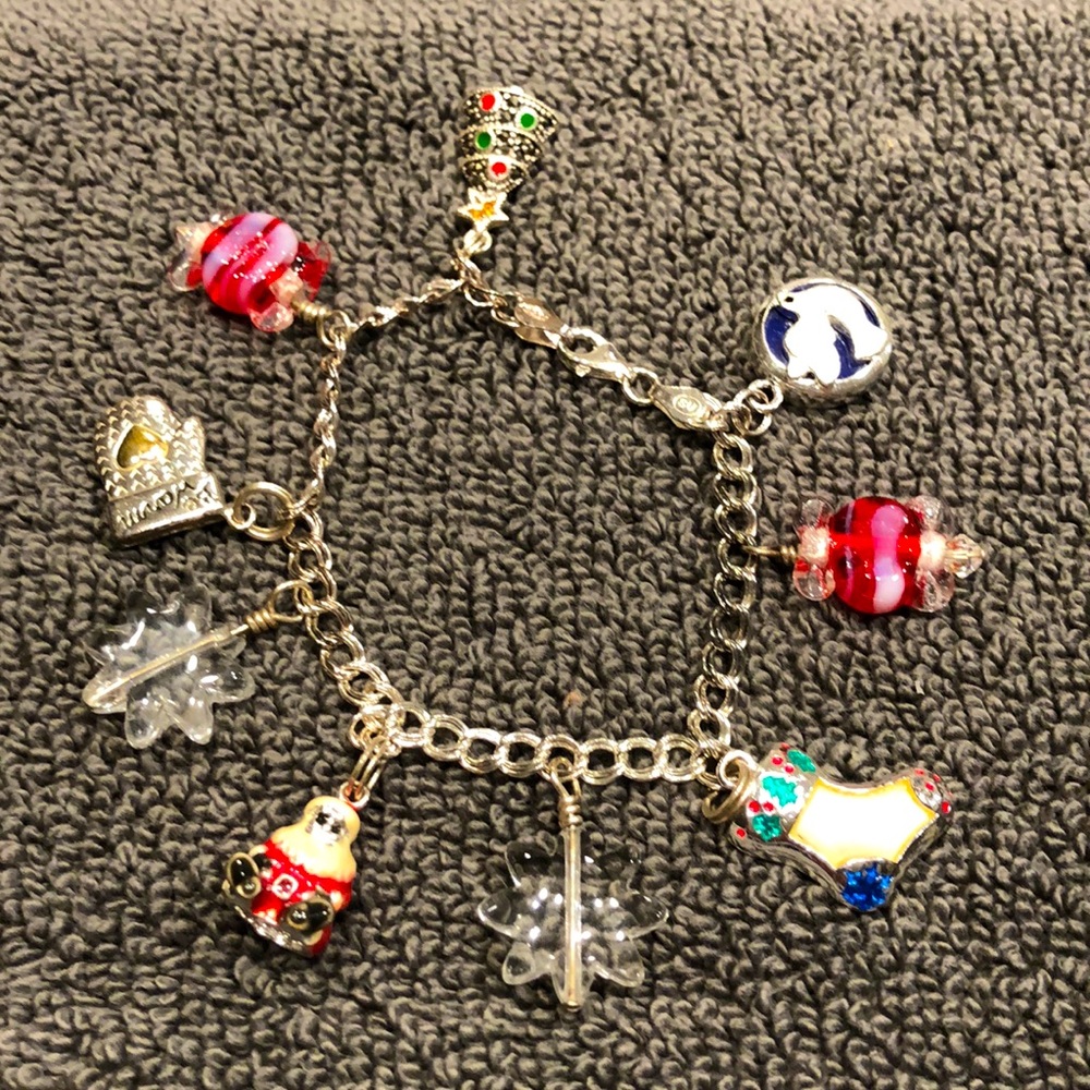 Girls Christmas charm bracelet